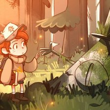 Схема вышивки «AU gravity falls»