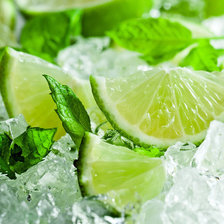 Схема вышивки «лайм со льдом»