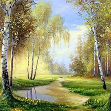 Схема вышивки «Осень золотая»