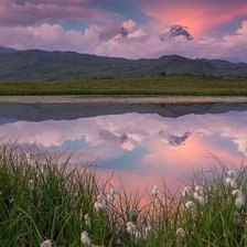 Рассвет на озере великанов