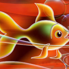 Схема вышивки «золотая рыбка»