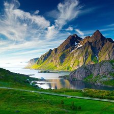 Схема вышивки «пейзаж»