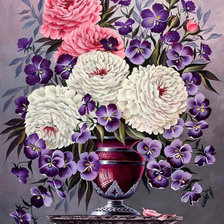 Схема вышивки «цветы»