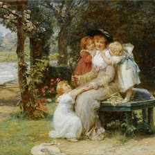 Схема вышивки «Мать и дети»