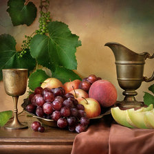 Схема вышивки «натюрморт с фруктами»