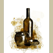 Схема вышивки «посуда»