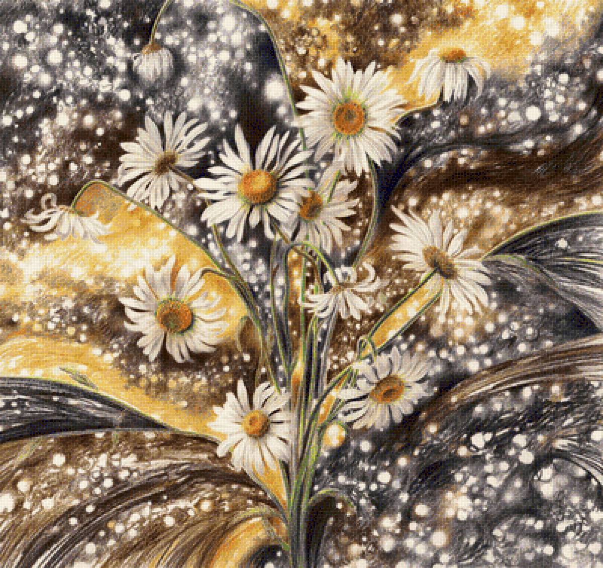 Ромашки - натюрморт, букет, ромашки, цветы - предпросмотр