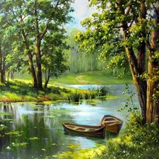 Схема вышивки «пейзаж»