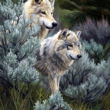 Схема вышивки «двое»