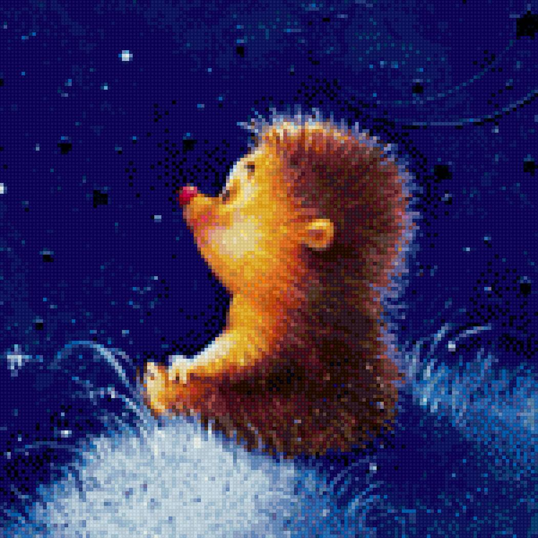 Ёжик и звёзды №2 Марина Федотова - ежик, звезды. марина федотова - предпросмотр