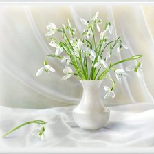 Схема вышивки «Нежность подснежников»