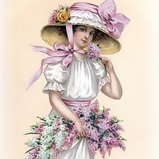 Схема вышивки «незнакомка»