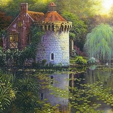 Схема вышивки «старый замок(scotney castle для анна945)»