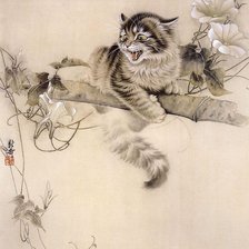 Схема вышивки «киса»