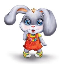 Схема вышивки «зайка»