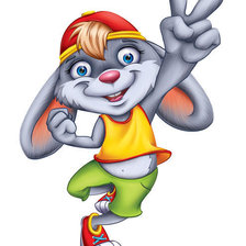 Схема вышивки «зайка»