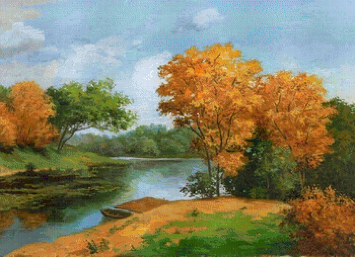 золотая осень - пейзаж, осень, природа - предпросмотр