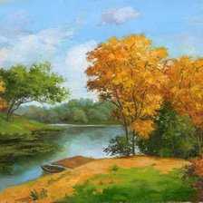 Схема вышивки «золотая осень»