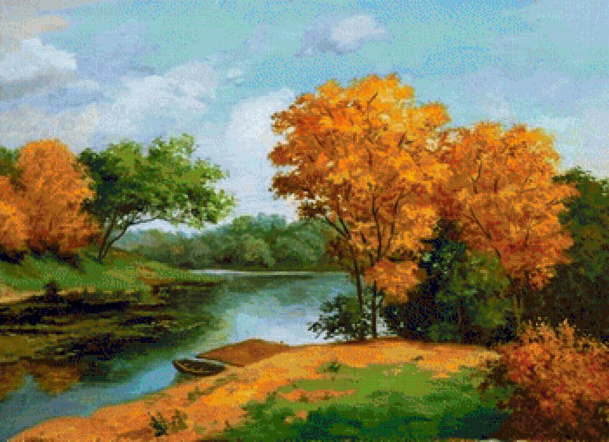 осень золотая - пейзаж, природа, осень - предпросмотр