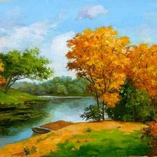 Схема вышивки «осень золотая»