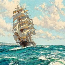 Схема вышивки «парусник»