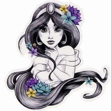 Схема вышивки «Jazmin princesa Disney»