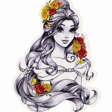 Bella princesa Disney