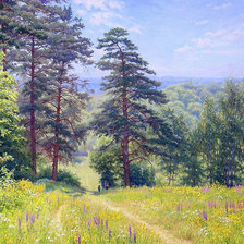 Схема вышивки «entrando en el bosque»