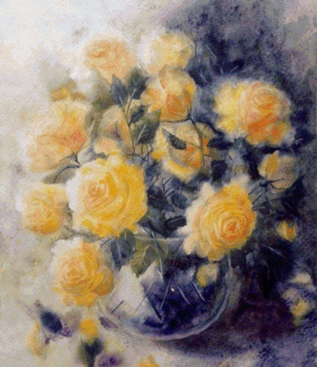 Желтые розы - цветы, роза - предпросмотр