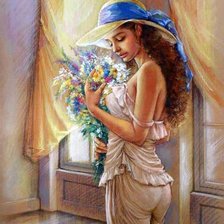 Схема вышивки «незнакомка»