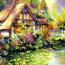 Схема вышивки «сад»