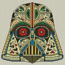 Схема вышивки «Дарт Вейдер»