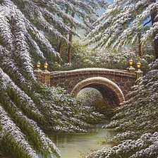 Схема вышивки «зима снежная»