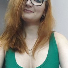 Схема вышивки «рыжая женщина»