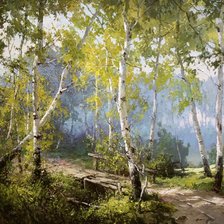 Схема вышивки «березки»