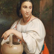 Схема вышивки «Девушка с кувшином.»