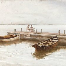 Схема вышивки «Худ. Кнут Эквалл. Свидание.»