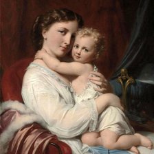 Схема вышивки «Мать и дитя 2»