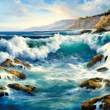 Схема вышивки «Прибой»