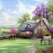 Схема вышивки «Домик мечты»