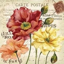 Схема вышивки «Маки винтаж»