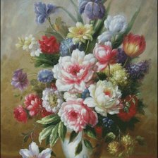 Схема вышивки «цветы»