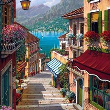 Схема вышивки «Дорога к морю»