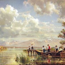 Схема вышивки «река»