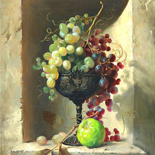 Схема вышивки «Виноград в вазе»