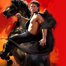 Схема вышивки «На коне»