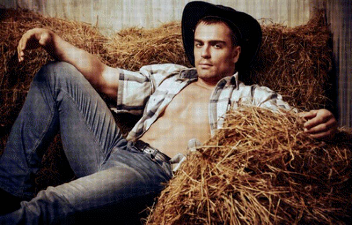 Ковбой - мужчина сено ковбой он - предпросмотр