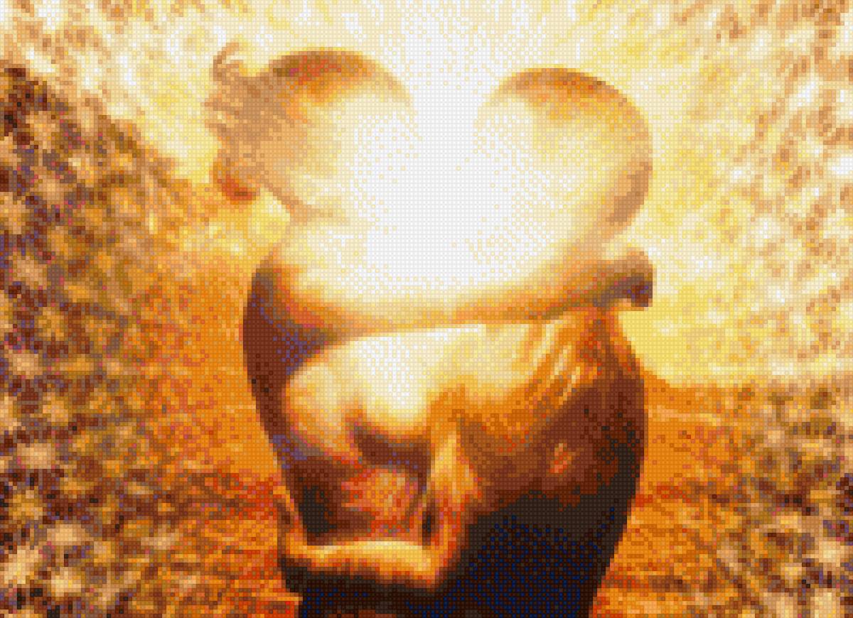 Слияние чакр - любовь, пара, поцелуй - предпросмотр