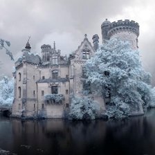 Схема вышивки «Замок»