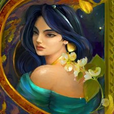 Схема вышивки «Принцесса Жасмин»